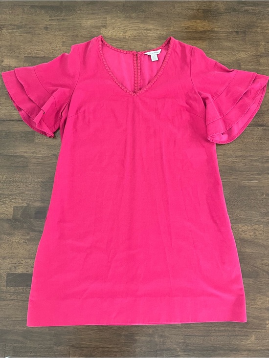 Tommy Bahama Dresses & Skirts - TOMMY BAHAMA WOMENS Dress LANAILETTE FLUTTER Sleeves PINK PAPAYA POCKETS Large
